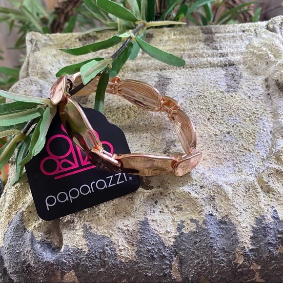 paparazzi Jewelry - NWT Paparazzi Bracelet Rose Gold Costume “Absolutely Appliqué”